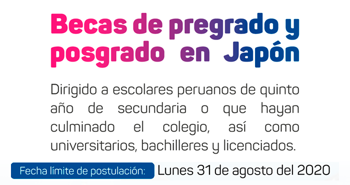 Becas para estudios de pregrado y posgrado en Japón