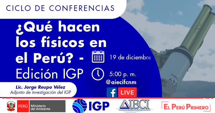 Ciclo de Conferencias Virtuales Gratuitas Qué hacen los físicos en