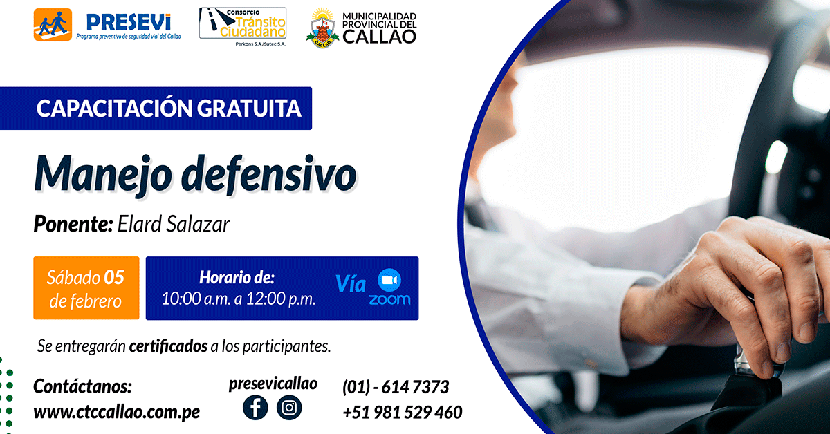 Capacitación Virtual Gratuito Manejo Defensivo