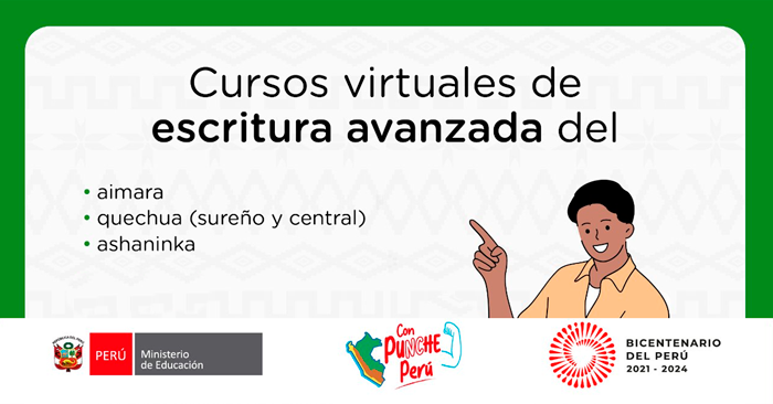 Curso Virtual Gratuito Minedu Escritura Avanzada Del Aimara Quechua