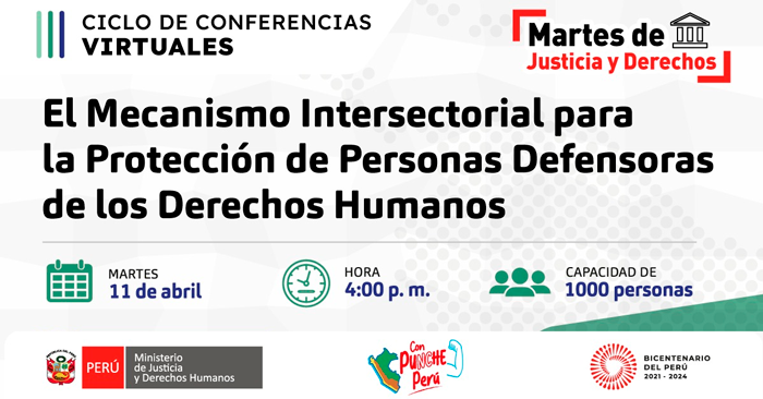 Conferencia Virtual Gratuita MINJUS El Mecanismo Intersectorial Para