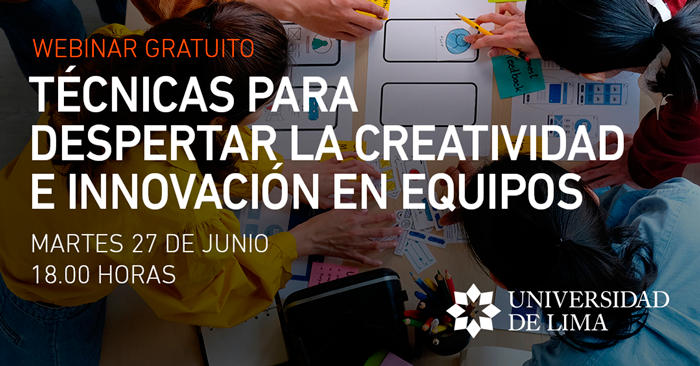 Webinar online gratis Técnicas para despertar la creatividad e