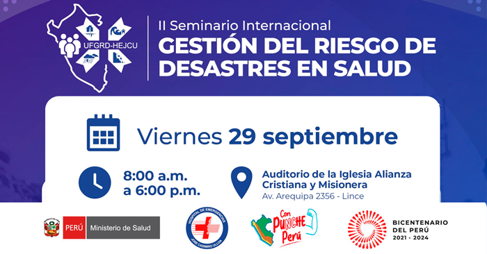 II Seminario Internacional Gestión del riesgo de desastres en salud