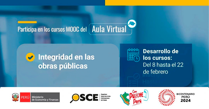 Curso Online Gratis MOOC Integridad En Las Obras Publicas Del OSCE