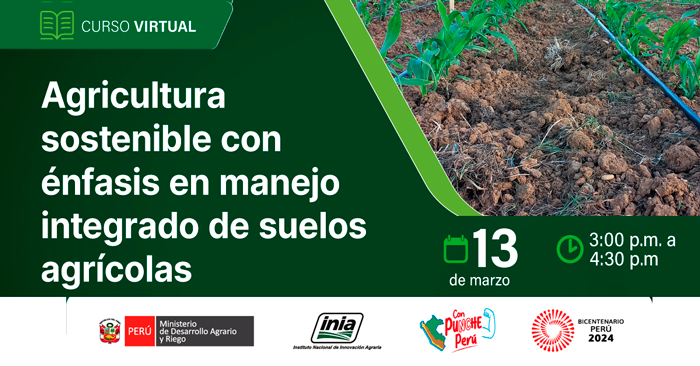 Curso online Agricultura sostenible con énfasis en manejo integrado de