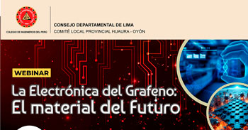  Webinar online gratis  "La Electrónica del Grafeno: El material del Futuro"