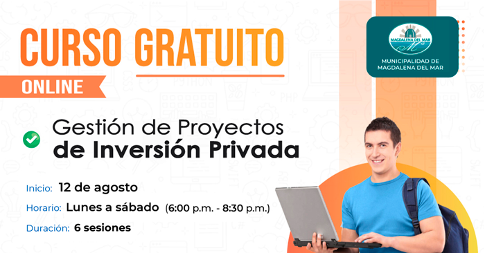 Curso online gratis Gestión de Proyectos de Inversión Privada de la