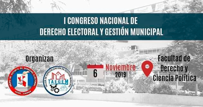 I Congreso Nacional De Derecho Electoral Y Gestión Municipal