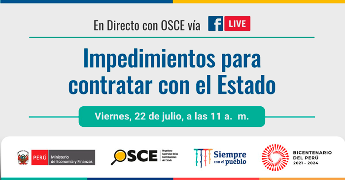 OSCE Te Invita A Conocer Todo Sobre Los Impedimentos Para Contratar Con ...