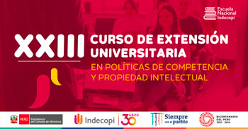Curso de extensión universitaria 2023 de INDECOPI