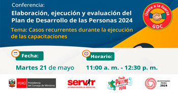 Conferencia online "Elaboración, ejecución y evaluación del Plan de Desarrollo de las Personas 2024"