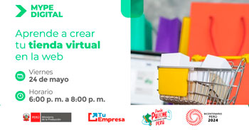 Curso online gratis "Aprende a crear tu tienda virtual en la web"  de PRODUCE