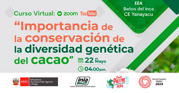  Curso online "Importancia de la conservación de la diversidad genética del cacao" del INIA