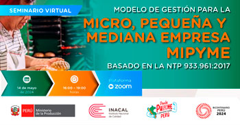  Seminario online "Modelo de gestión para la micro, pequeña y mediana empresa - mipymea"