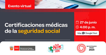 Charla online gratis "Certificaciones médicas de la seguridad social"