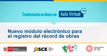 Conferencia online "Nuevo módulo electrónico para el registro del récord de obras" del OSCE
