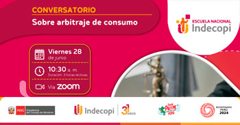 Conversatorio online gratis "Arbitraje de consumo"  del INDECOPI