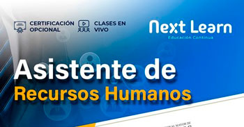  Curso online gratis "Asistente de Recursos Humanos" de Next Learn