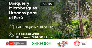 Curso online gratis  "Bosques y Microbosques Urbanos para el Perú" del SERFOR