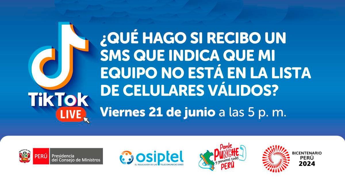 Evento online ¿Qué hago si recibo un sms que indica que mi equipo no está en la lista de celulares válidos?