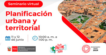  Seminario online "Planificación territorial y urbana" del MINISTERIO DE VIVIENDA
