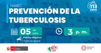  Capacitación online gratis "Prevención de la tuberculosis" del MINSA