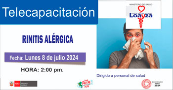 Capacitación online gratis "Rinitis Alérgica" del MINSA