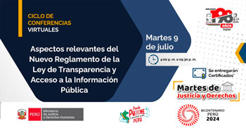  Conferencia online Aspectos relevantes del nuevo reglamento de la ley de transparencia y acceso a la información pública