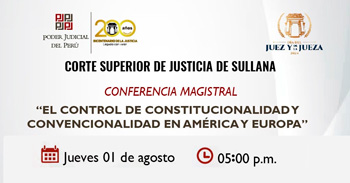 Conferencia online "El control de constitucionalidad y convencionalidad en América y Europa"