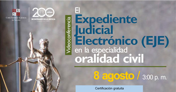 Conferencia online "El expediente judicial electrónico (EJE) en la especialidad oralidad civil" 