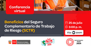 Conferencia online gratis "Beneficios del Seguro Complementario de Trabajo de Riesgo (SCTR)"