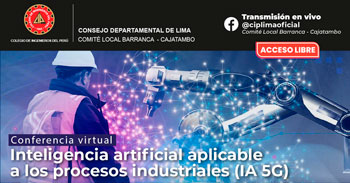 Conferencia online "Inteligencia artificial aplicable a los procesos industriales (IA 5C)"