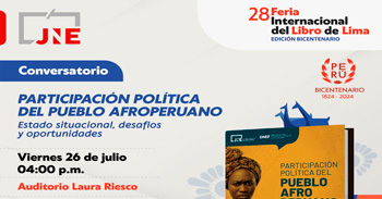 Conversatorio presencial  Participación política del pueblo afroperuano. Estado situacional, desafíos y oportunidades