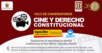 Conversatorios semipresencial "Cine y derecho constitucional" del CEC