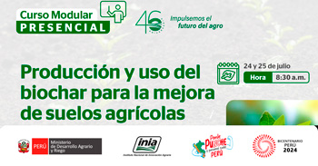Curso presencial sobre la "Producción y uso del biochar para la mejora de suelos agrícolas" del INIA