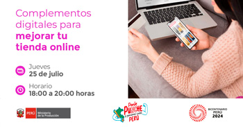 Curso online gratis "Complementos digitales para mejorar tu tienda online"  de PRODUCE
