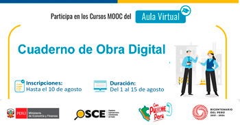 Curso online gratis con certificado "Cuaderno de Obra Digital" del OSCE
