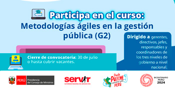 Curso online gratis con certificado "Metodologías ágiles en la gestión pública" de la ENAP