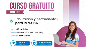  Curso  online gratis "Tributación y Herramientas Para las MYPES" de la Municipalidad de Magdalena del Mar