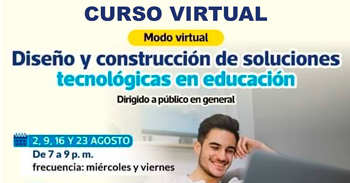 Curso online sobre "Diseño y construcción de soluciones tecnologías en educación" de la Municipalidad de Lima