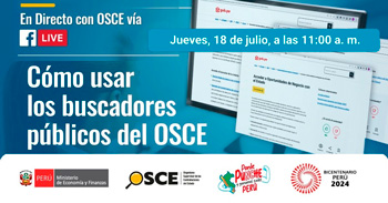 Evento online gratis  "Cómo usar los buscadores públicos del OSCE" del OSCE