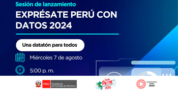 Evento online "Lanzamiento de Exprésate Perú Con Datos 2024" 