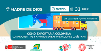 Seminario online "Cómo exportar a Colombia; Los mejores tips  y ahorros en las operaciones logísticas" 