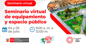 Seminario online "Equipamiento y espacio público" del MINISTERIO DE VIVIENDA