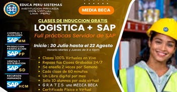 Curso online gratuito "Logística SAP" de Educa Perú sistemas