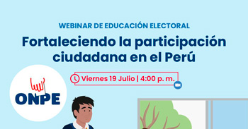 Webinar online "Fortaleciendo la participación ciudadana en el Perú" 