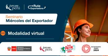  Seminario online  "Miércoles del Exportador" del PromPerú