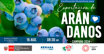 Taller presencial"Certificación fitosanitaria de arándano"  de SENASA