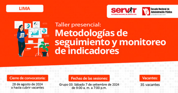 Taller presencial "Metodologías de seguimiento y monitoreo de indicadores" de la ENAP