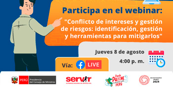 Webinar online Conflicto de intereses y gestión de riesgos: identificación, gestión y herramientas para mitigarlos